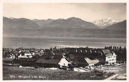 Morges et le Mt. Blanc