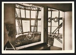 AK Steuerraum eines Zeppelins