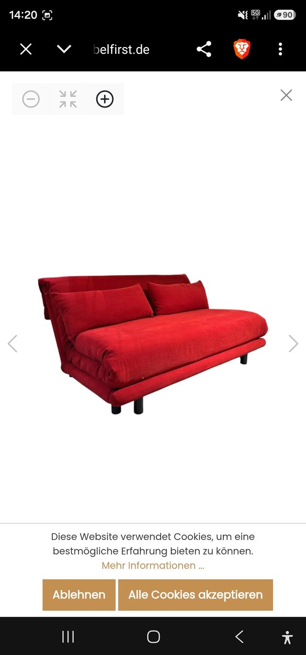 Ligne Roset Chaises longues: Sofa 2-Sitzer dunkelgrau Ligne Roset Multy – D'occasion à Uitikon-Waldegg par pkieni3 2