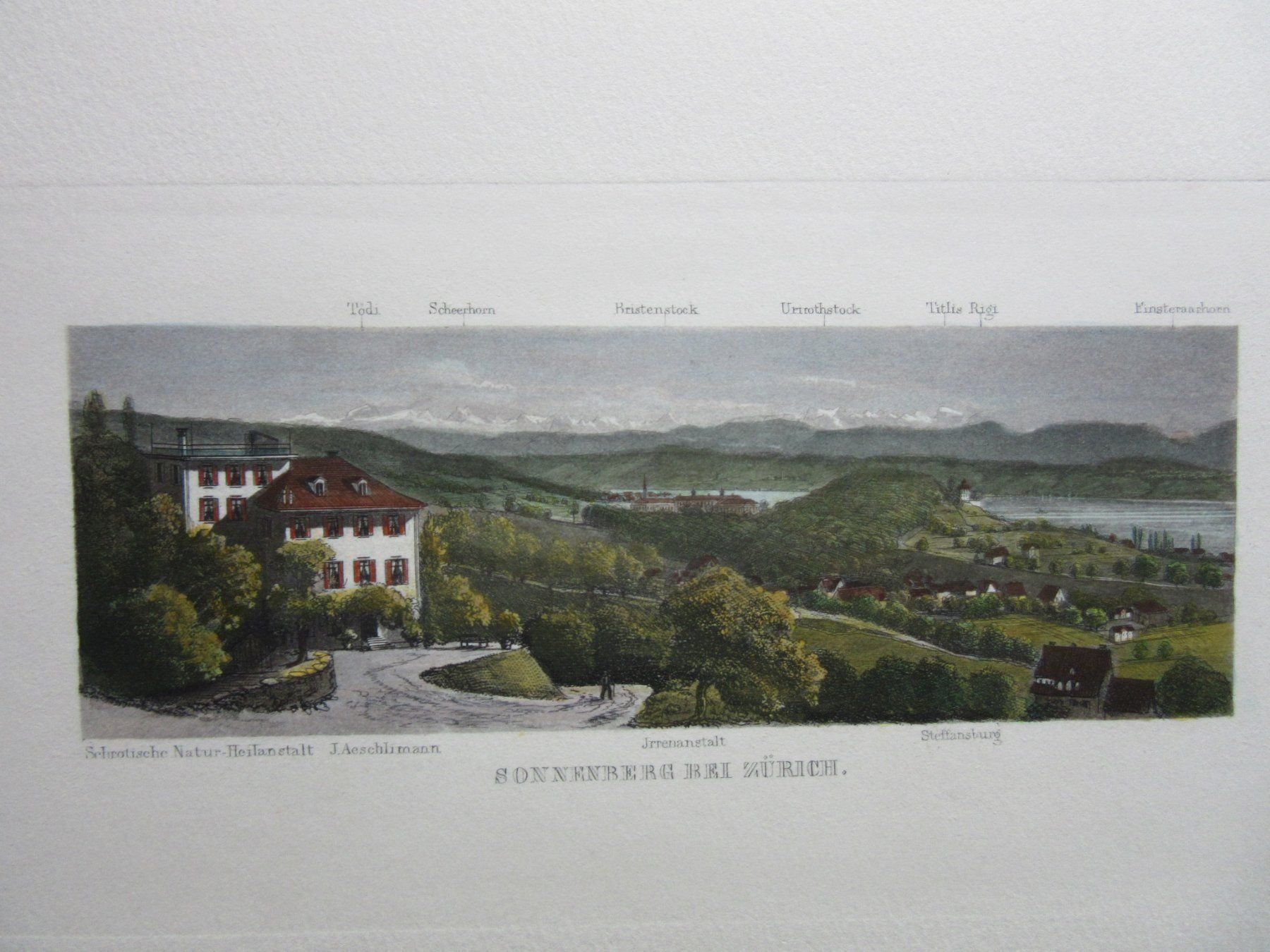 Incisioni: SONNENBRG BEI ZÜRICH – Usato da Gersau venduto da grafik-kunst