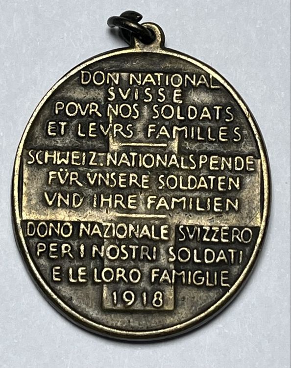 Médaille Hans Frei Don National Suisse 1918 4