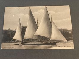Ansichtskarte Genf Barque du Leman mit Segeln 1905