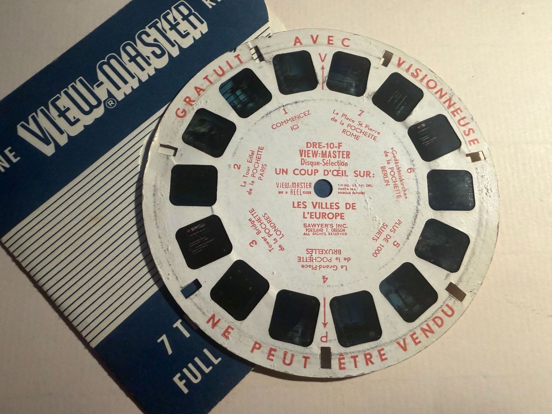 View-master Giocattoli: View-Master 3D:Nr. DRE-10-F Demonstrationsscheibe – Usato da Tegerfelden venduto da siebenmacky 2