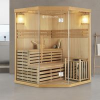 32009 - Sauna Ecksaunakabine Tessin150 mit Saunaofen