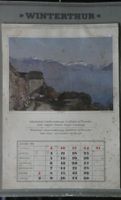 Kalender Winterthur 1954 Reproduktionen François Bocion