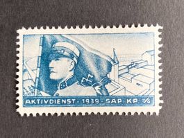 Schweiz 1939 Soldatenmarke Sappeure Sap.Kp. II/6 schieferbla