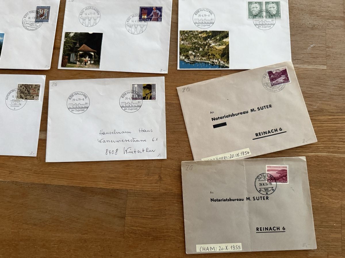Ansichtskarten: Briefumschläge Sammlung Ansichtskarte Kanton Zug – Gebraucht aus Goldach von Messerguru 4