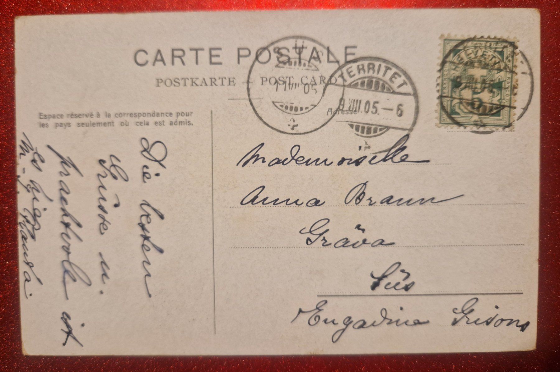 Cartoline postali: Château de Chillon, 1905 – Usato da Melchnau venduto da Fishel 1