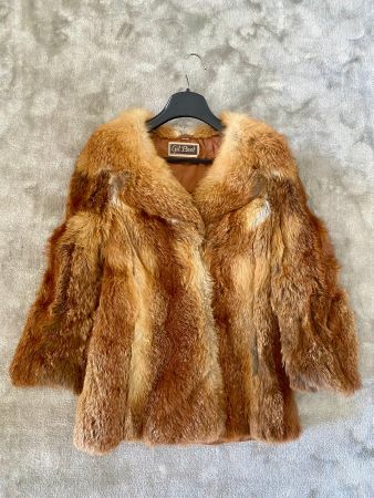Echter Rotfuchspelzmantel Damen Gr. ca. 38–40 Vintage
