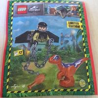 LEGO Jurassic World 122332 Jet Pack Ranger with Raptor paper