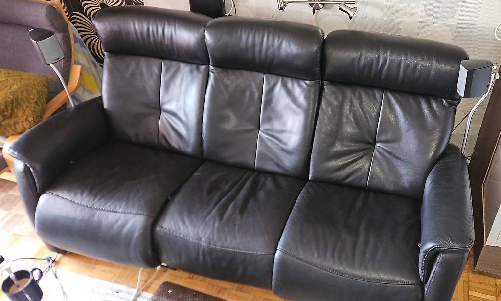 Divani: Leder Sofa 3 Sitzer Couch Sitze klappbar – Usato da Frenkendorf venduto da fel_vpj8 2