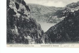 Kohlenschlucht b. Schöneck 1908, Emmeten Vierwaldstättersee