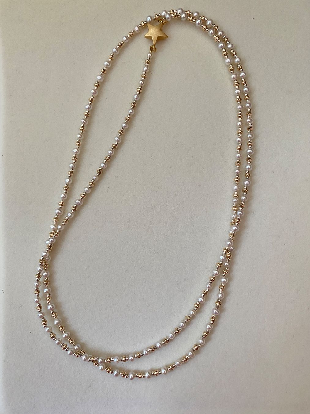 Catenine: 4mm 85 cm Süsswasserperlen/Perlen Kette echte – Nuovo e nell'imballaggio originale da Sarnen venduto da Yingsperlen4 2