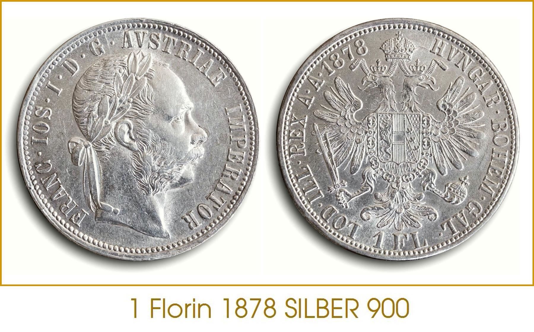 Tutti le monete: 1 Florin 1878 TOP Lot 2 – Usato da Flamatt venduto da samowarow