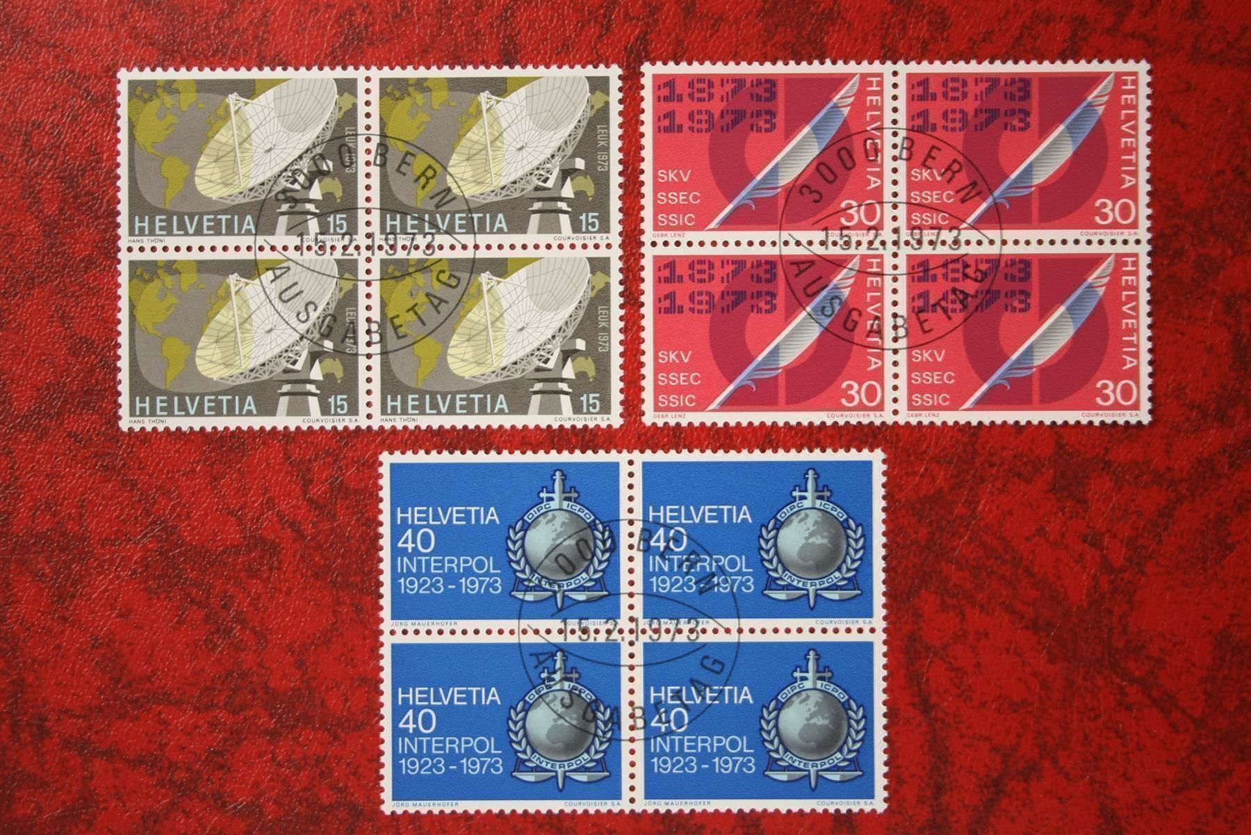 Tous les timbres: 1973: 520-522 4er-Block ET. mit Gummi – Neuf (Voir description) à Deitingen par Lglobi