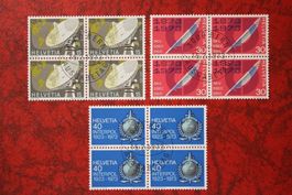 1973: 520-522 4er-Block ET. mit Gummi