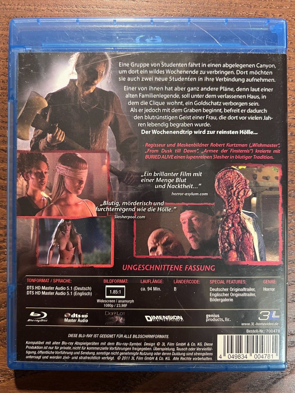 Tutti i DVDs: Buried Alive – Usato da Zürich venduto da Blu-ray_ZH 1