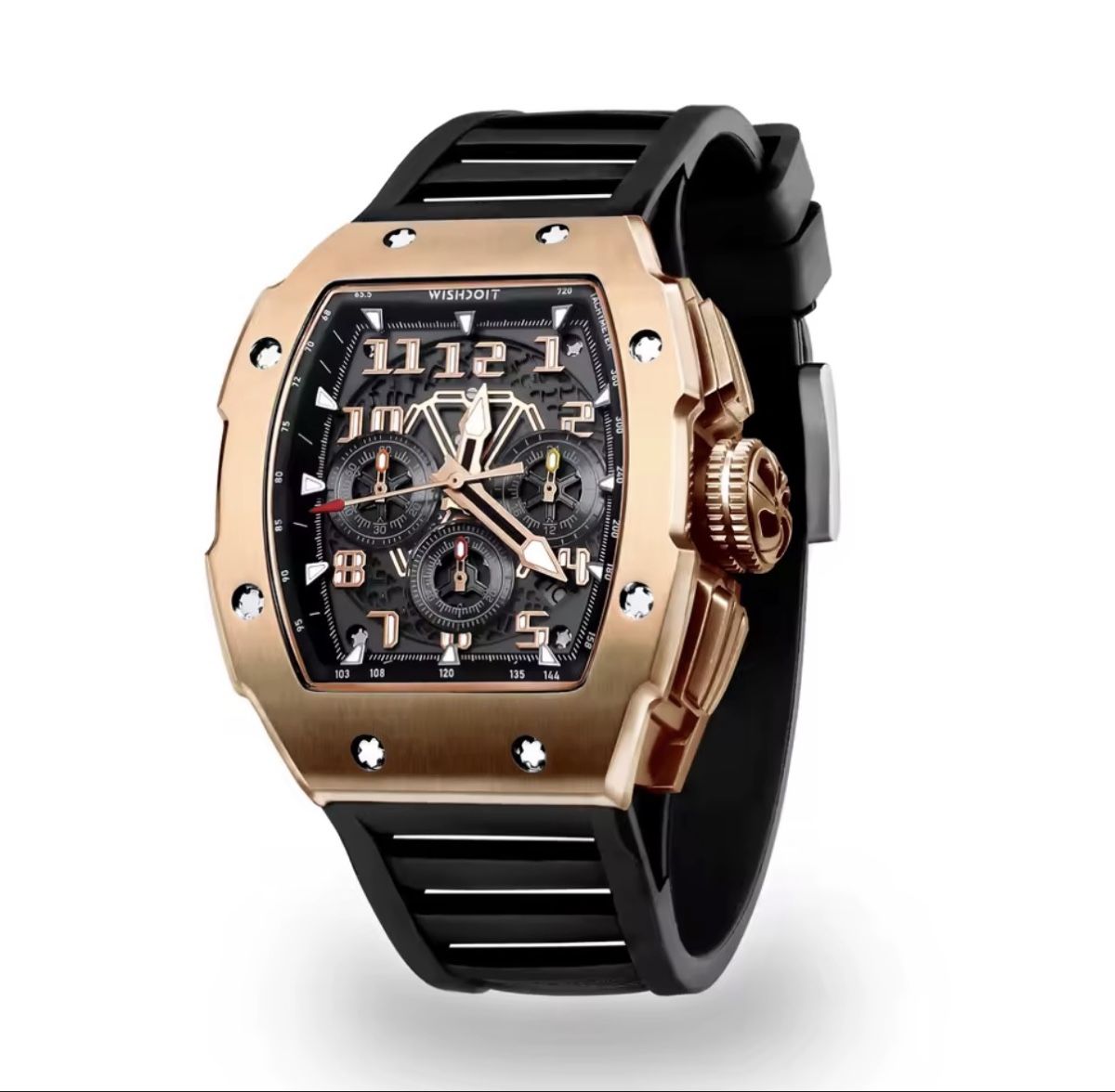 Orologi: WISHDOIT Chronograph Uhr Sportlich – Usato da Ebikon venduto da efruz