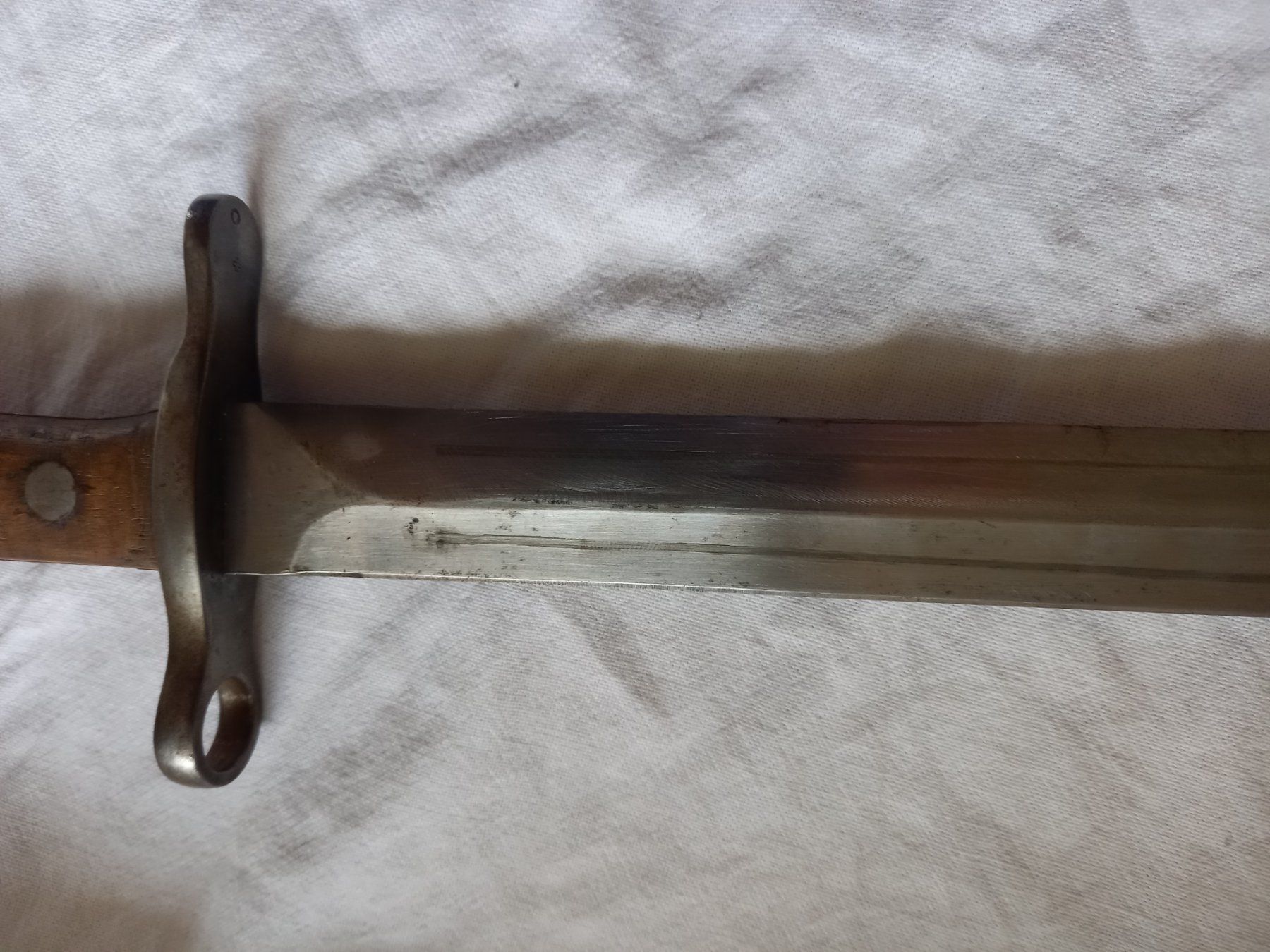 Schweizer Armee Armi bianche: Baïonnette d'ordonnance, modèle 1918 avec son fourreau – Usato da Rossens FR venduto da Souris1 5