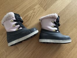 Winterstiefel Friboo Grösse 22/23 gefüttert rosa schwarz