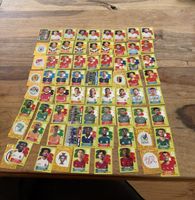 Diverse Panini-Sticker (mit Ronaldo und Messi)