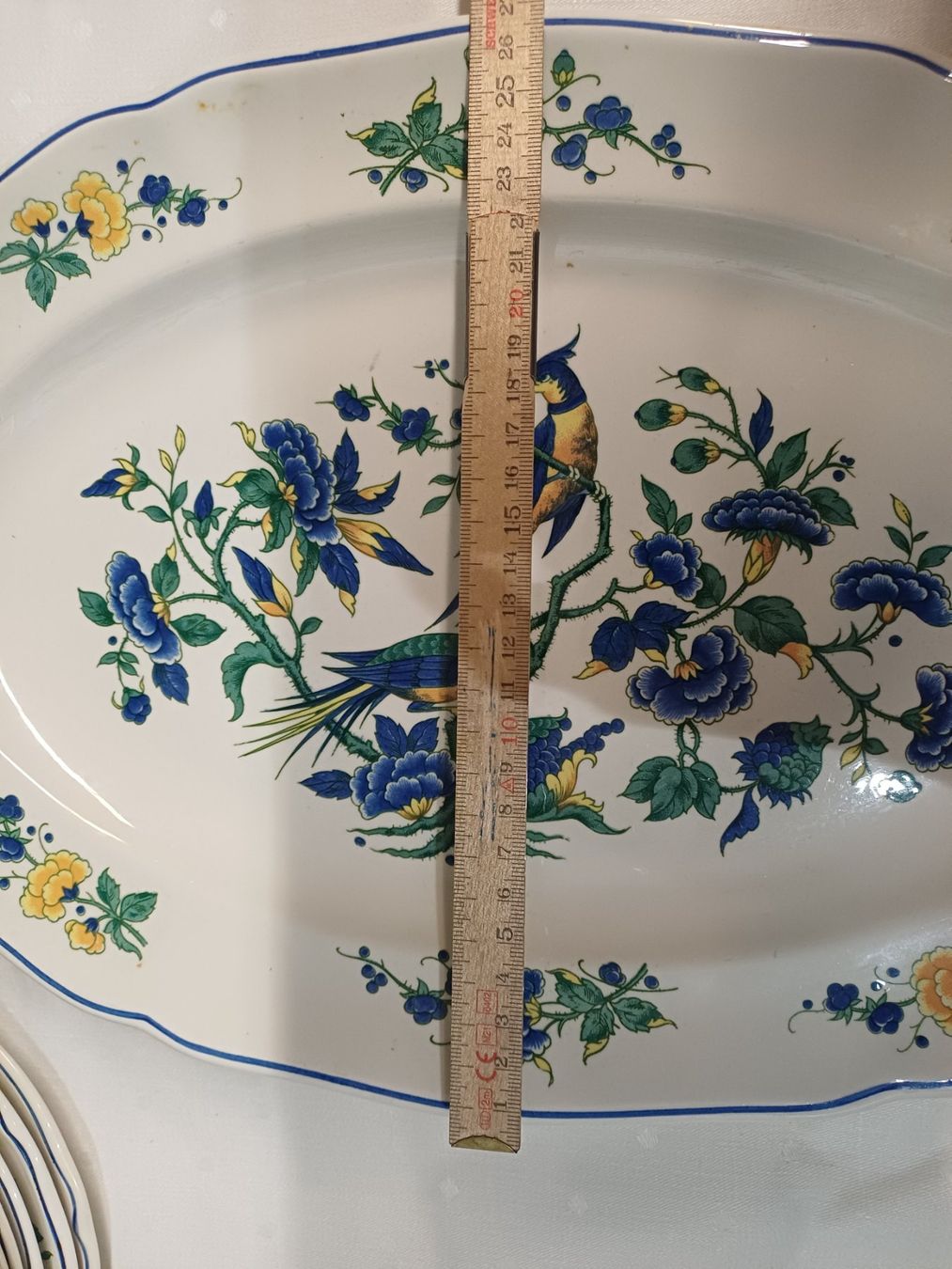 Villeroy & Boch Piatti di portata: Villeroy Boch Phönix Blau Servierplatte Oval Platte – Usato da Ebikon venduto da Melbarb 2