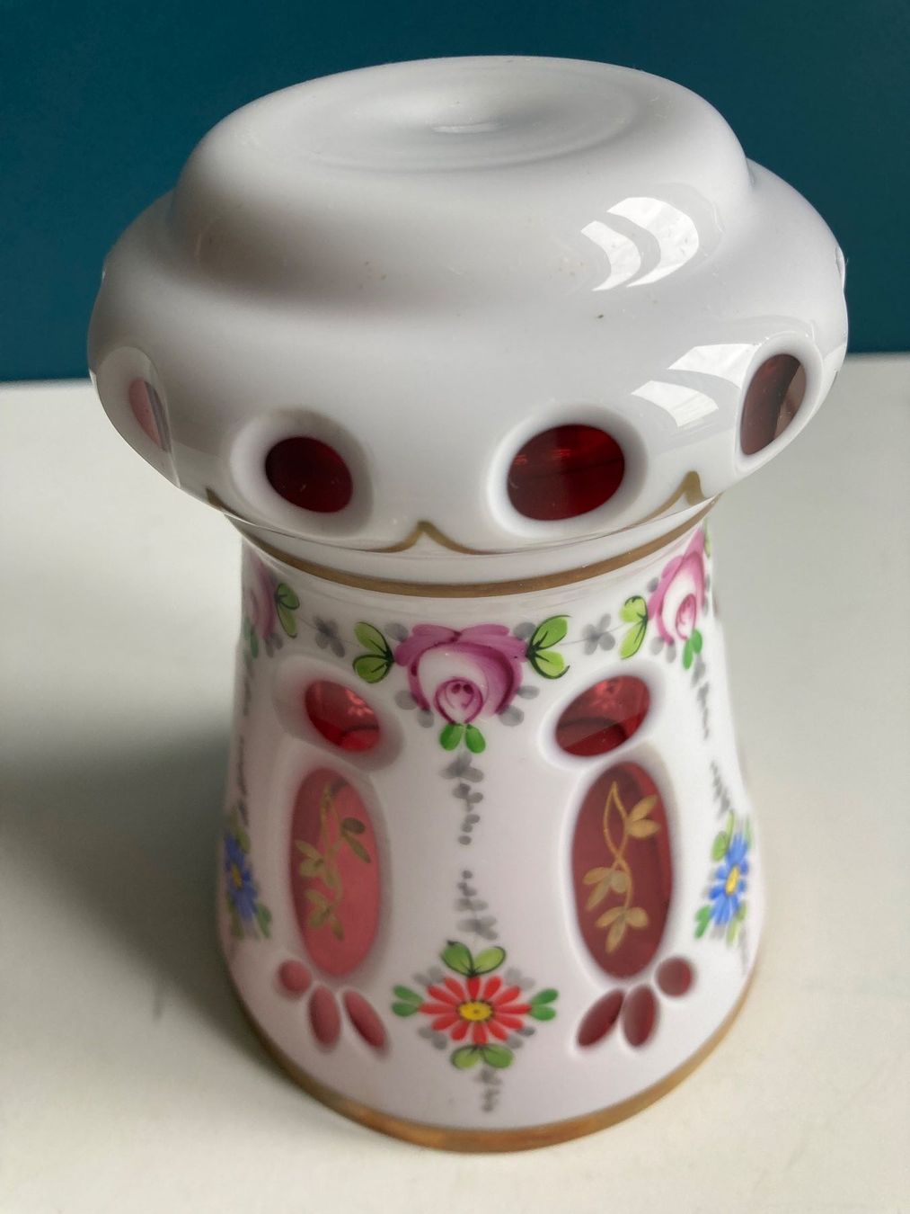 Vasi & Recipienti: Böhmische Überfangglas Vase – Usato da Winterthur venduto da silen 3