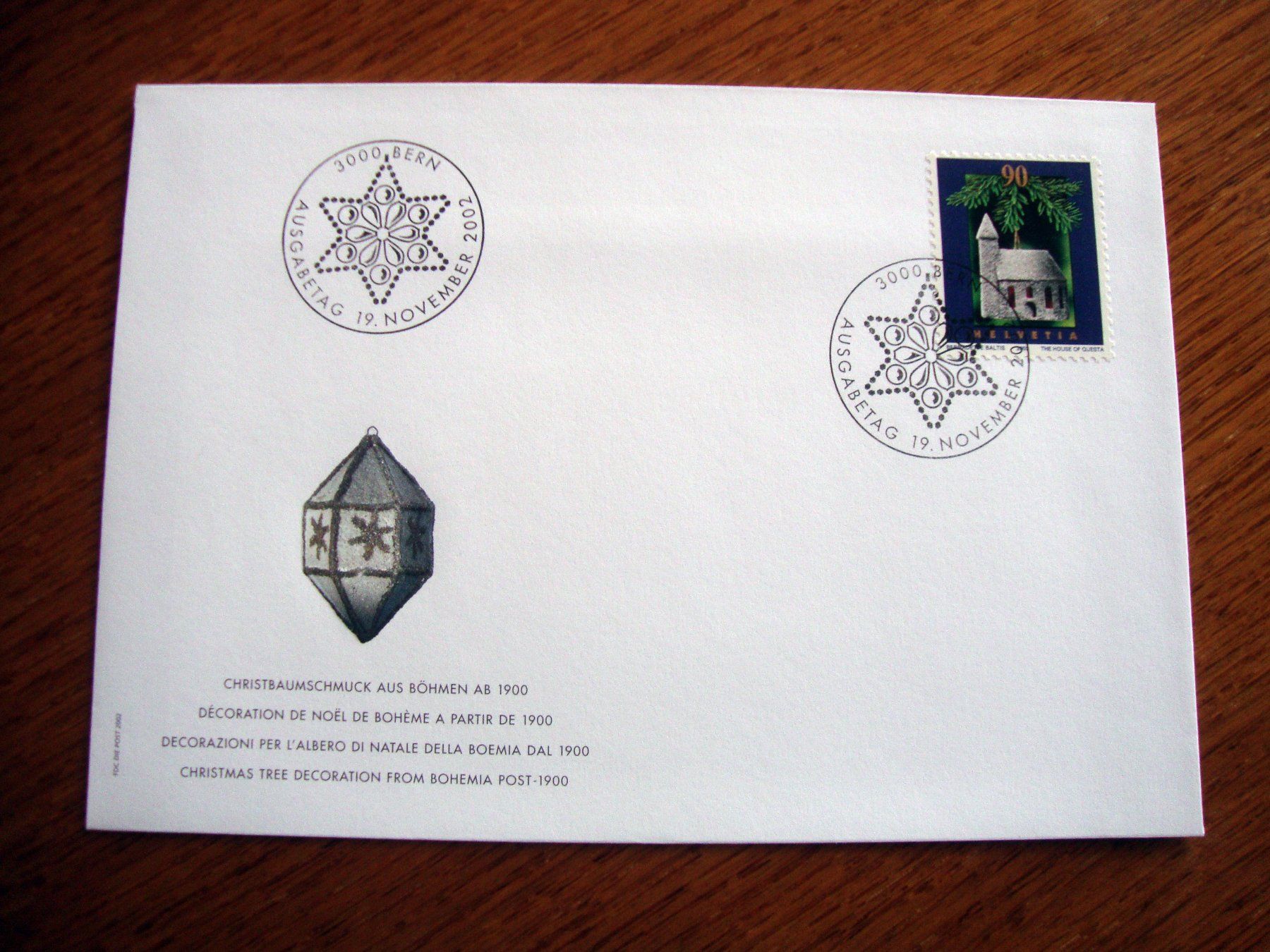 Tous les timbres: FDC Weihnachtskarte 2002 mit Brief – Neuf (Voir description) à Döttingen par Kubuli1 3