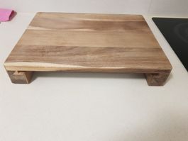 Berndorf Luzern Buffet Set Holz Sockel & Edelstahl Schale