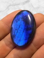 Labradorit Cabochon wunderschön in dunklem Blau, 55ct