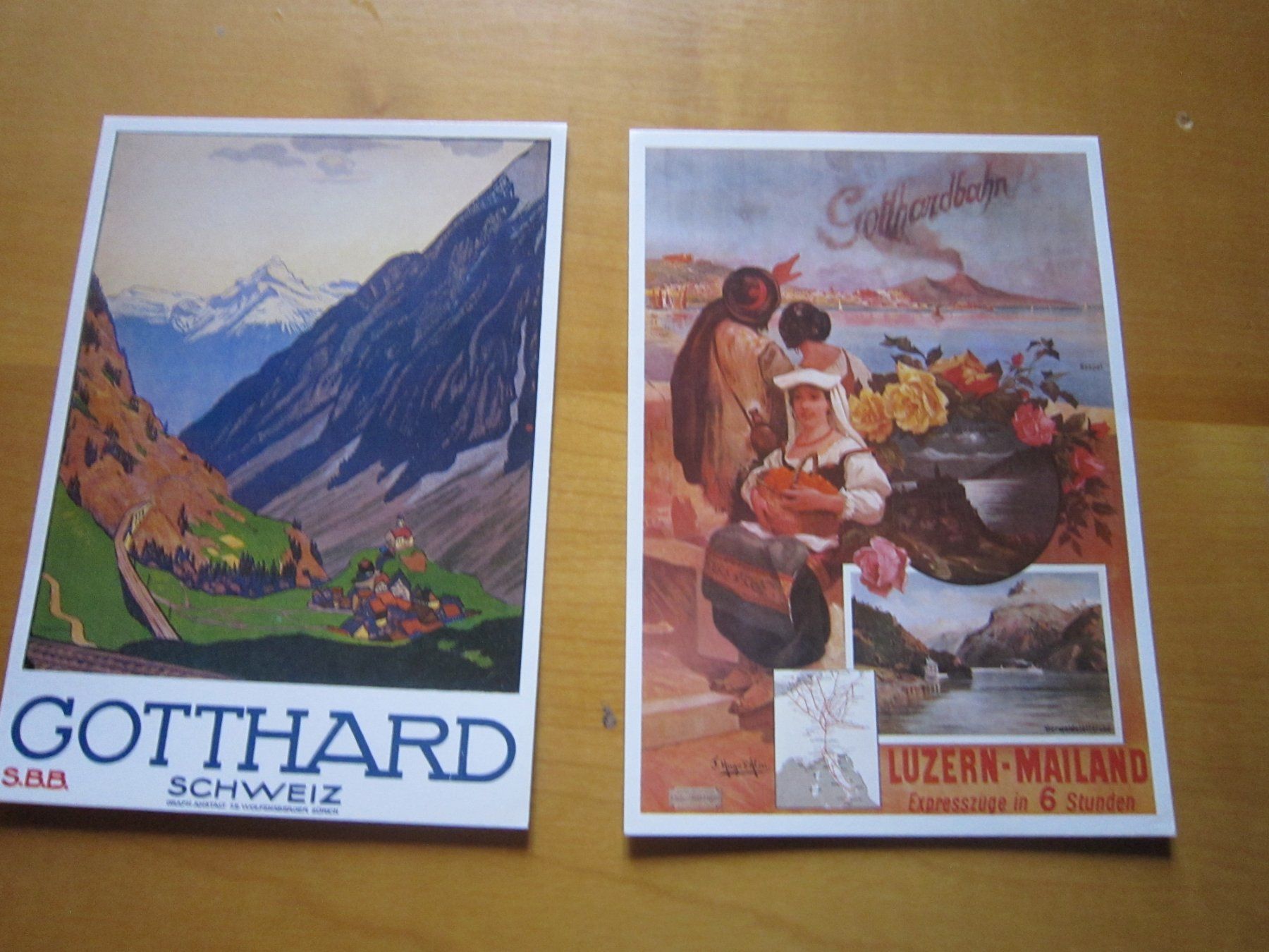 Cartoline postali: No1 schöne POstkarten Gotthard – Usato da Gordola venduto da Polentaefung