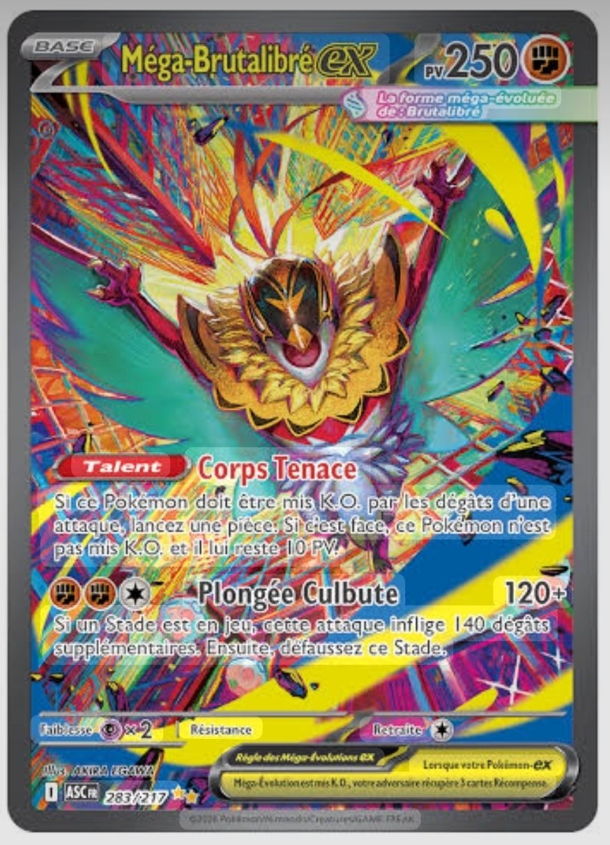 Pokémon Sammelbilder & Trading cards: Méga-Brutalibré EX ASC FR 283/217  – Neu (gemäss Beschreibung) aus Onex von ZoogZoogShop