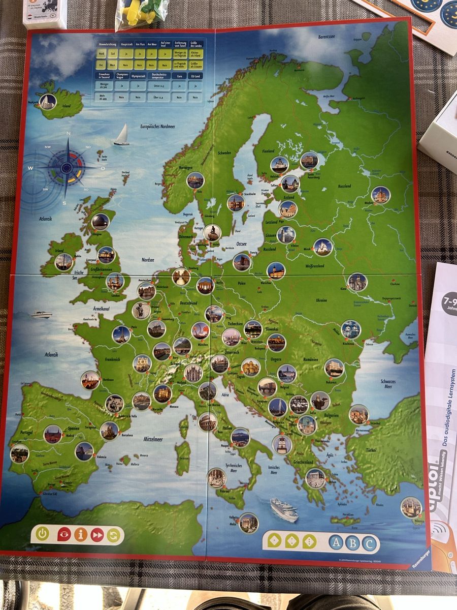 Tiptoi Giochi: Tiptoi Quer durch Europa mit Stift – Usato da Allschwil venduto da meeresperle 3