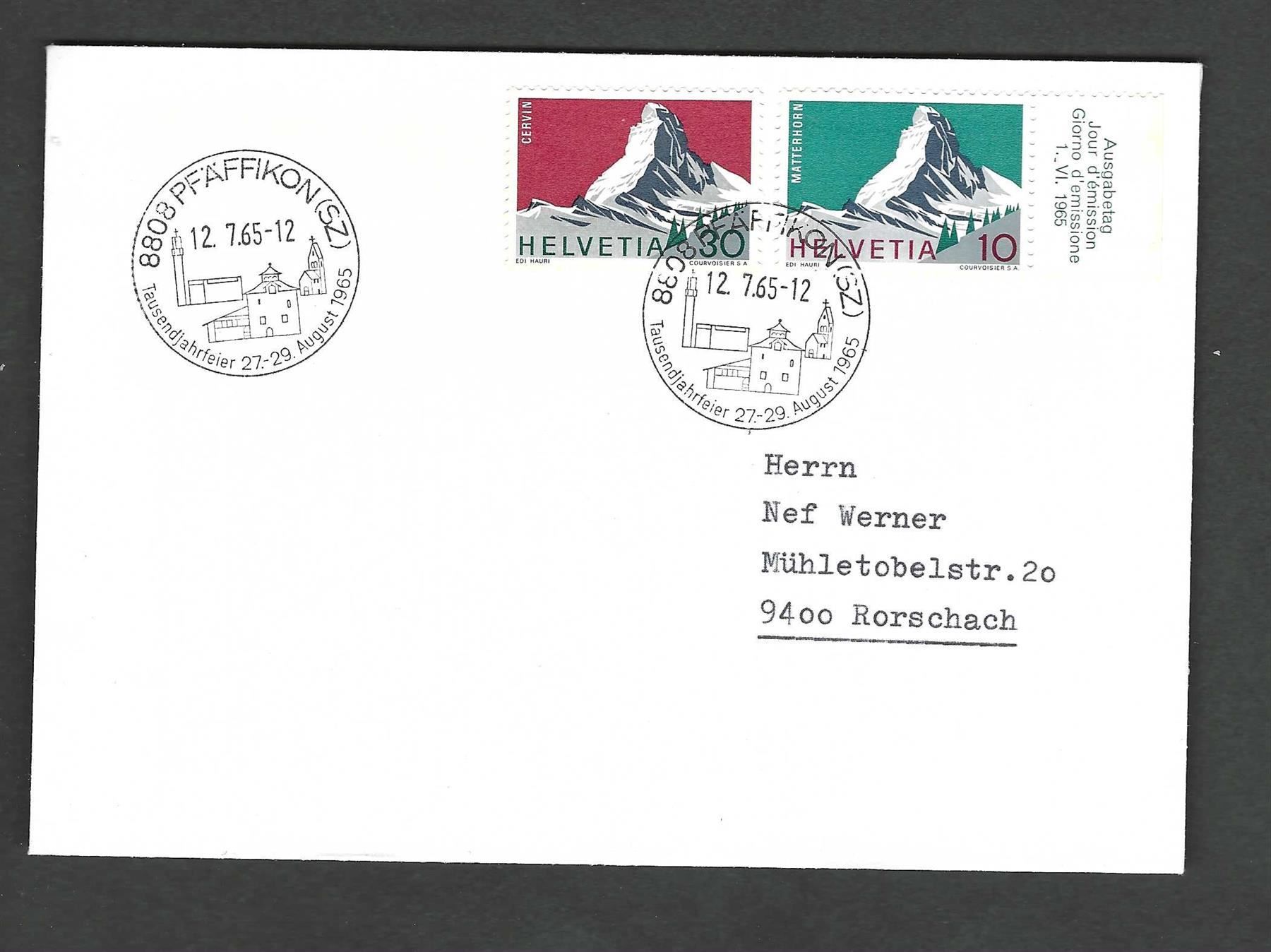 Tutti i francobolli: CH FDC Satz 1965 – Usato da Koblenz venduto da Markenhimmel