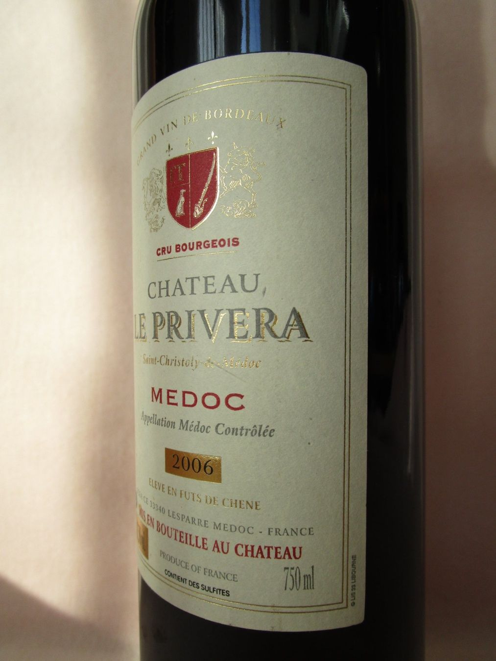Vino: 2006 Chateau Le Privera, Medoc / IF009 – Nuovo (secondo la descrizione) da Eschenbach SG venduto da brocarte 3