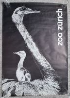 Original-Zoo-Plakat von 1965 vom Grafiker Jürg Klages