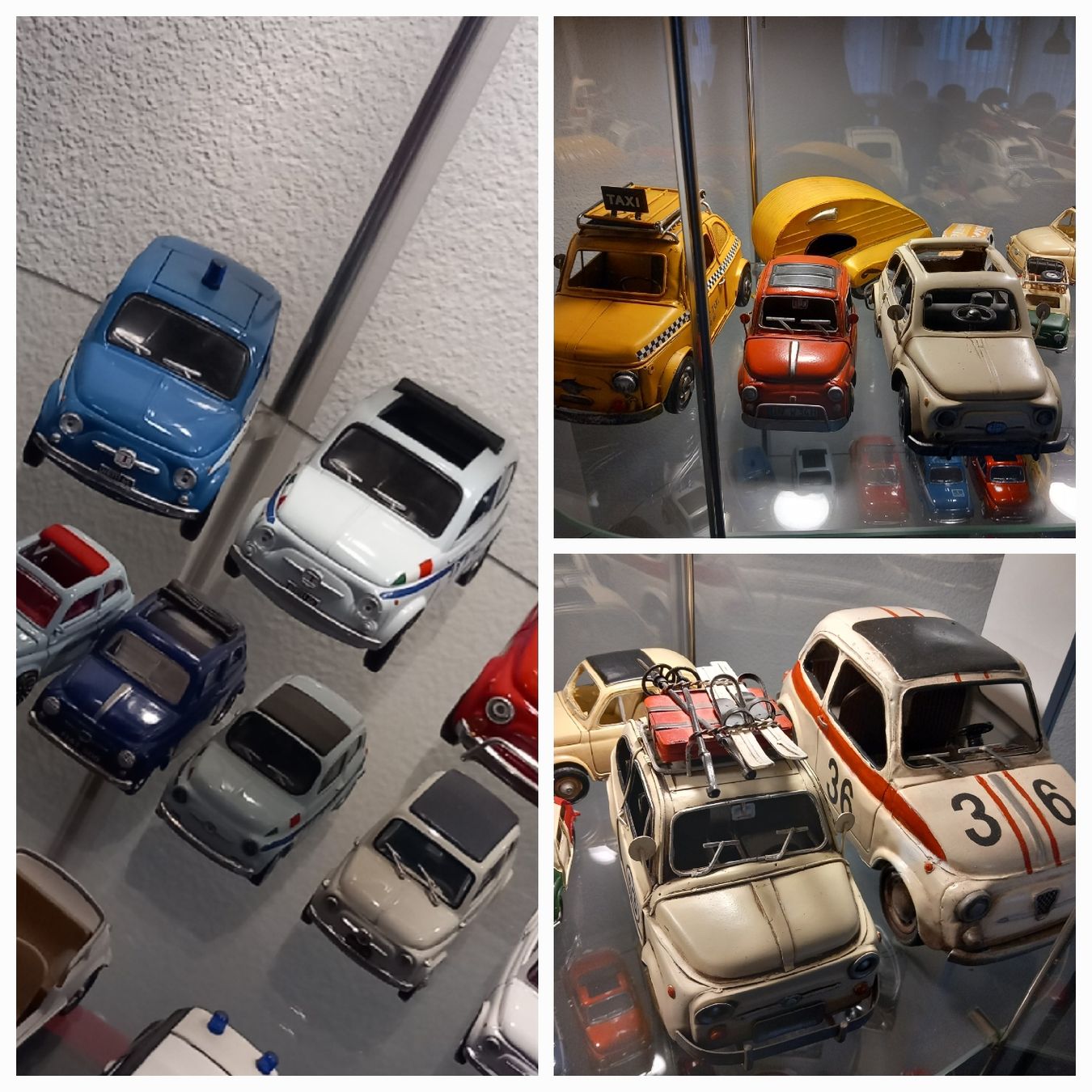 Fiat Modellini d'auto: Fiat 500 Sammlung.... inkl.Vitrinenschrank – Nuovo (secondo la descrizione) da Reinach AG venduto da dan_9vsl 4