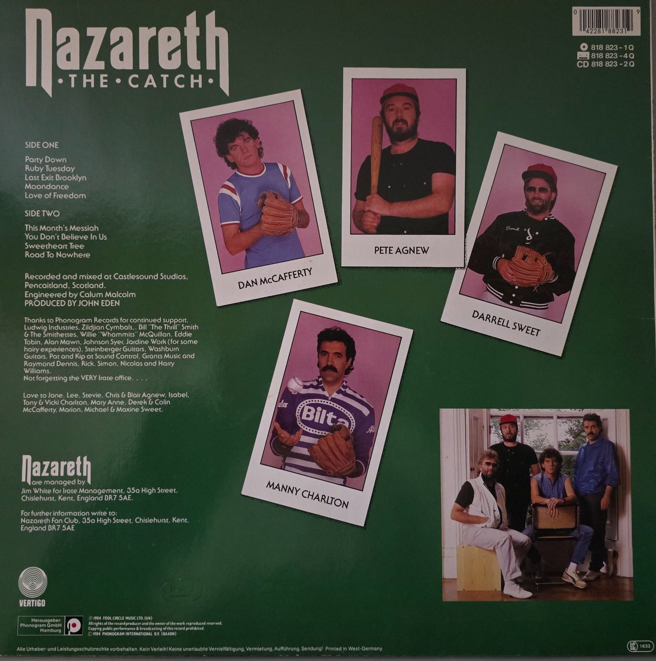 Dischi in vinile: Nazareth LP – The Catch – Usato da Root venduto da atelier22 1