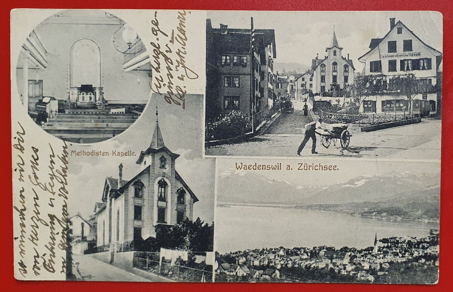 Ansichtskarten: Wädenswil 1916 - 4 Ansichten – Gebraucht aus Kreuzlingen von Rschweiz1
