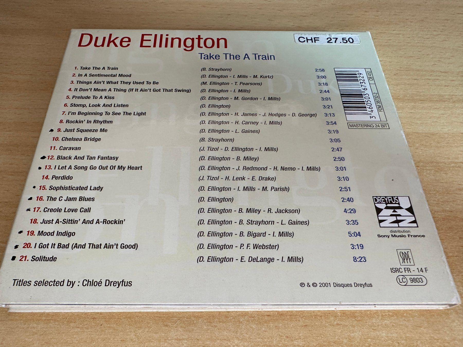 CD: Duke Ellington – Take The A Train – Usato da Rikon im Tösstal venduto da Alpenmutz 1