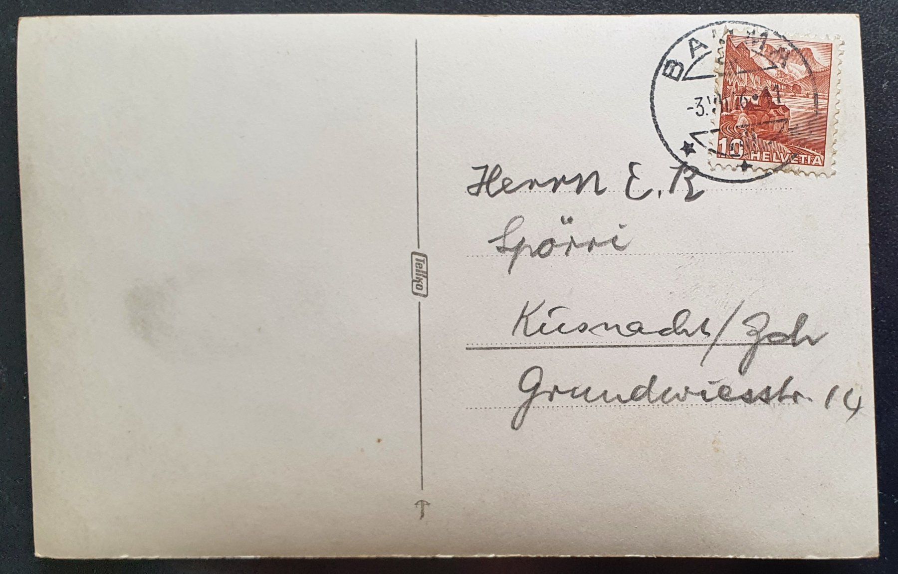Ansichtskarten: Bauma 1946 - Gasthaus Tanne – Gebraucht aus Kreuzlingen von Rschweiz1 1