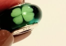 Pandora Charm Murano Glas Kleeblatt 