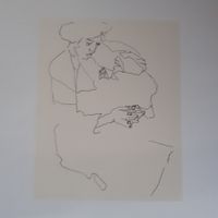Egon Schiele: Mutter mit Kind Reprod. der Zeichnung von 1910
