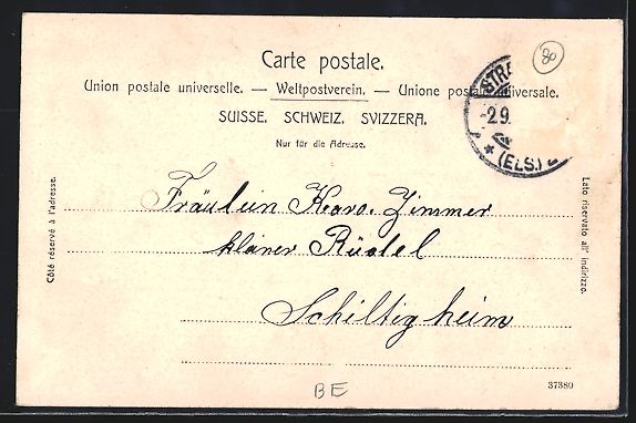 Cartoline postali: AK Ringgenberg, Hotel, Pension Bellevue – Usato da Berlin venduto da bartko-reher 1