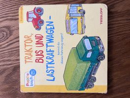 Pappbilderbuch "Traktor, Bus und Lastkraftwagen"