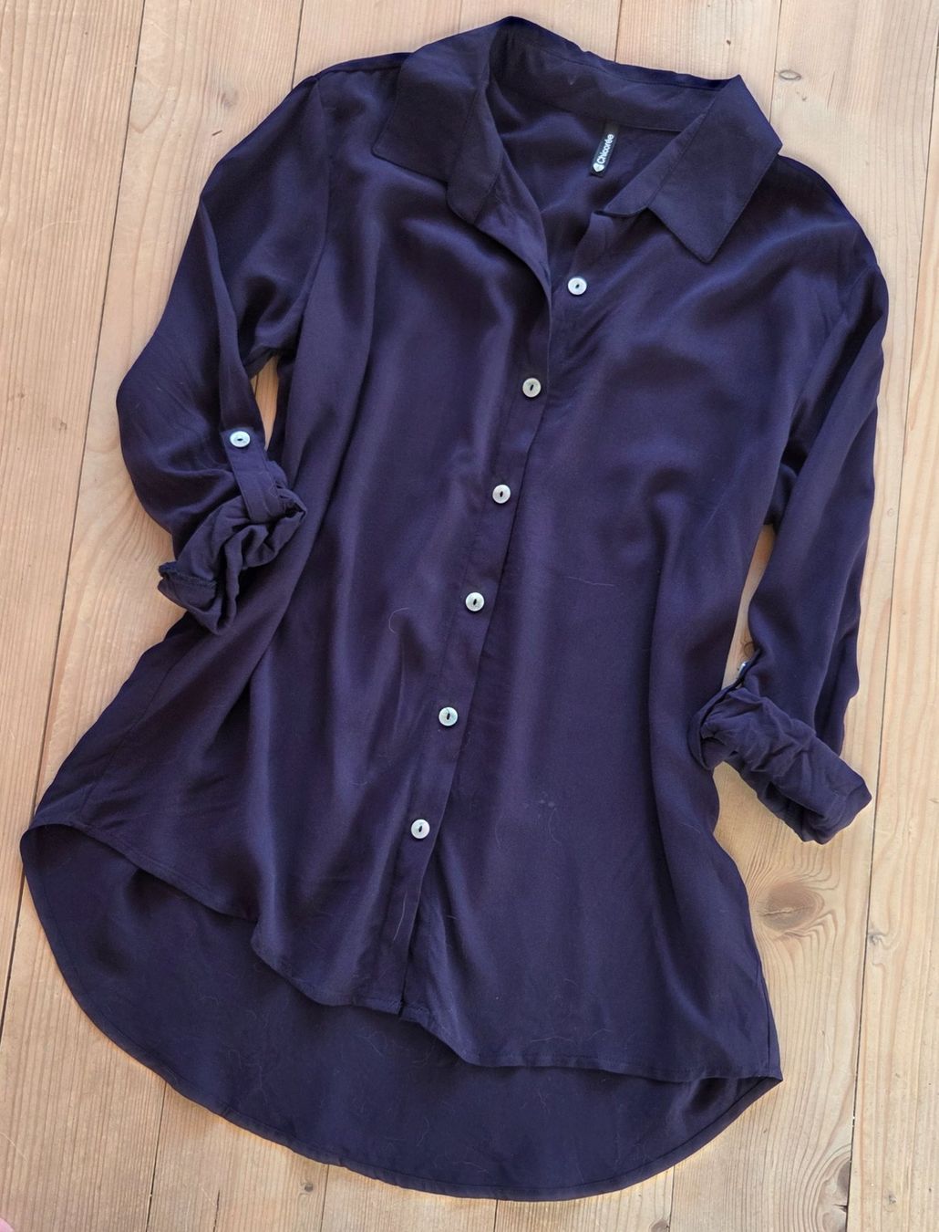 Camicette: Bluse elegant,dunkelblau,angenehmer Stoff,Gr.S – Nuovo (secondo la descrizione) da Siblingen venduto da Vany_McDougall 8