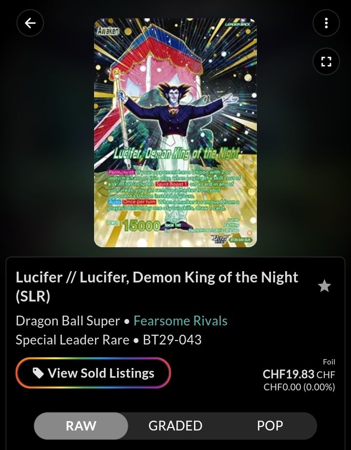 Bandai Carte collezionabili: Dragonball TCG Lucifer – Nuovo (secondo la descrizione) da Eggenwil venduto da Murmeltier87 3
