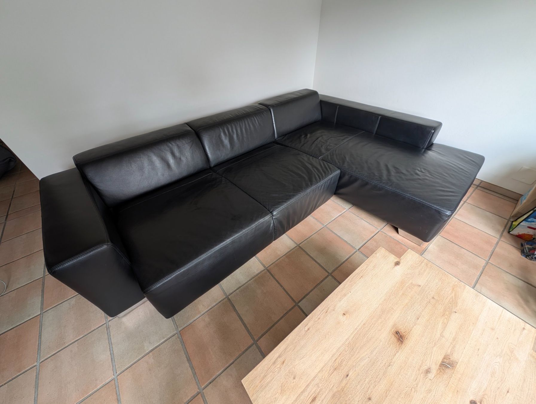 Divani: Ecksofa Leder Schwarz Ewald Schillig – Usato da Ebikon venduto da kisuM 4