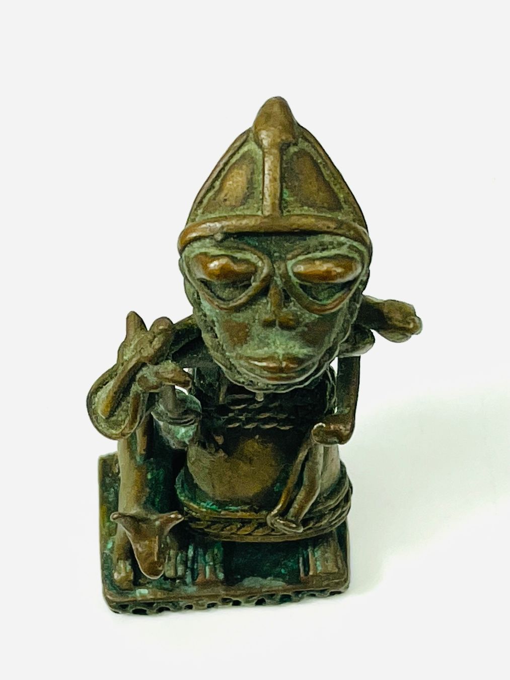 Figuren: Afrikanische Messing/Bronze Figur mit Hund – Gebraucht aus Zürich von Arche_Brockenhaus 7