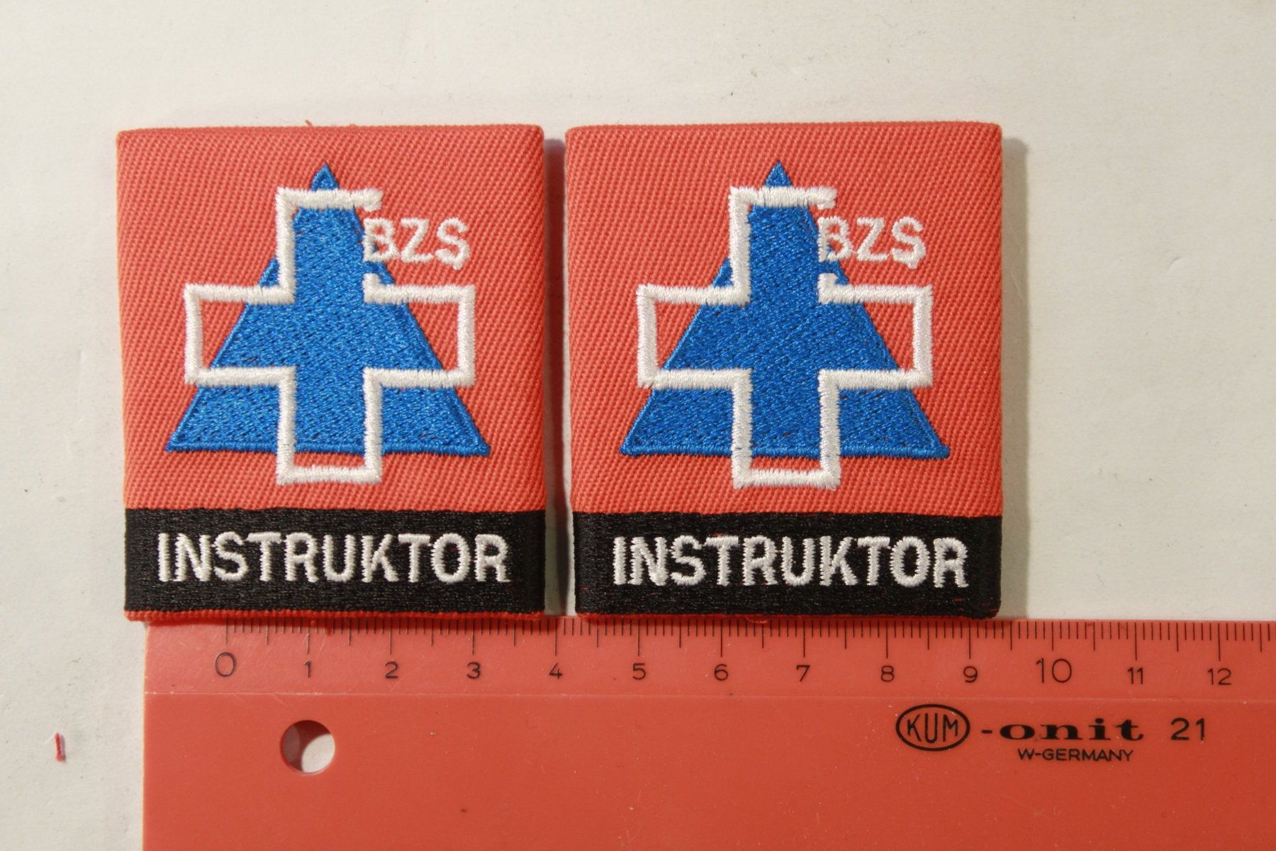 Schweizer Armee Plaketten & Abzeichen: Badge  instruktor BZS – Gebraucht aus La plaine von 762